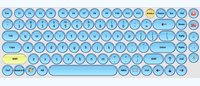 Round button keyboard